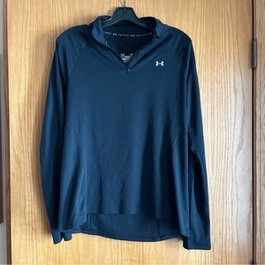 Under Armour Women's Black Long-Sleeve Quarter-Zip Top